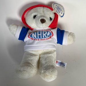 National Hot Rod Association Top Eliminator Teddy Bear In Hoodie With Tags